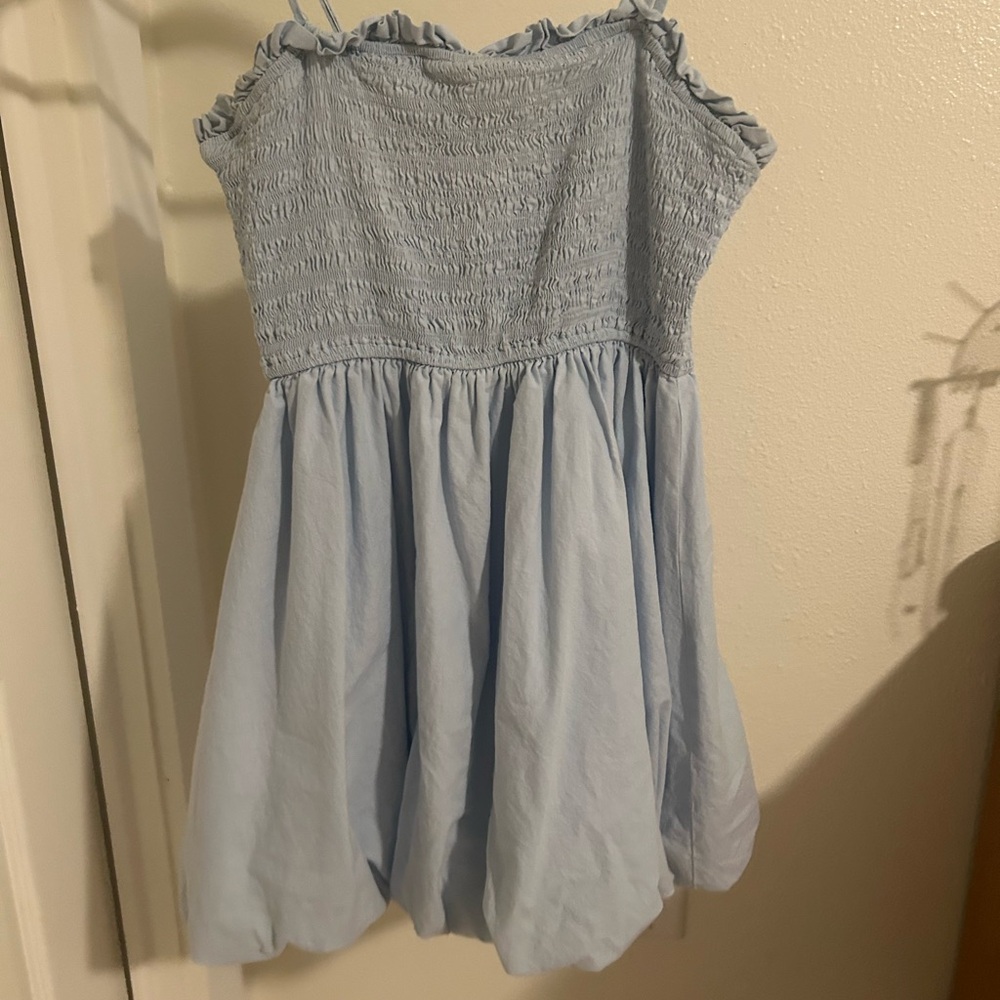 Vestique Light Blue Bubble Dress